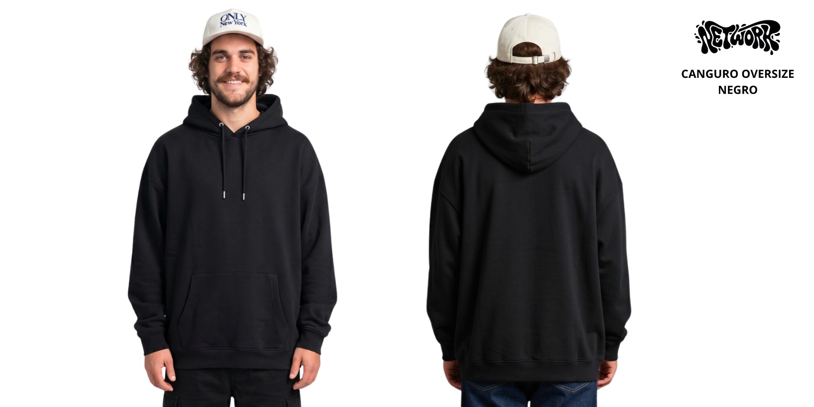 Canguro Oversize Negro